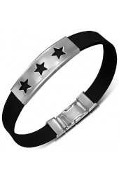 SALE - Unisex apyrankė su plieno dekoracija 